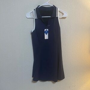 NWT Attarco Navy and White Sleeveless Tank Tennis Dress
